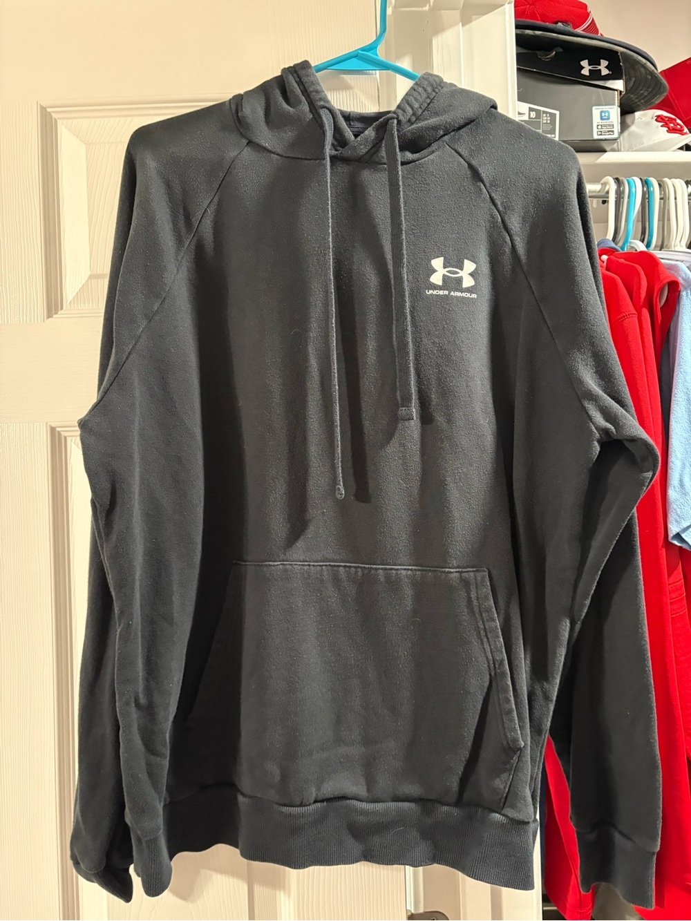 Under Armour Black Men's Crewneck Hoodie Sweatshirt